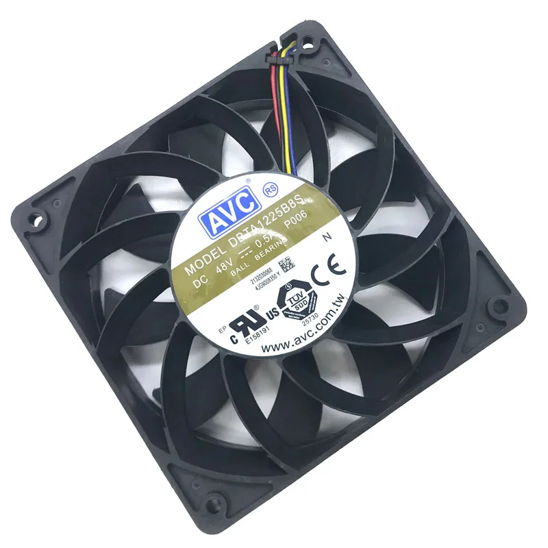 

120mm 48V Fans New For AVC DBTA1225B8S P006 12cm 0.5A 120x120x25mm Server Switch Cooling Fan 4-Wire