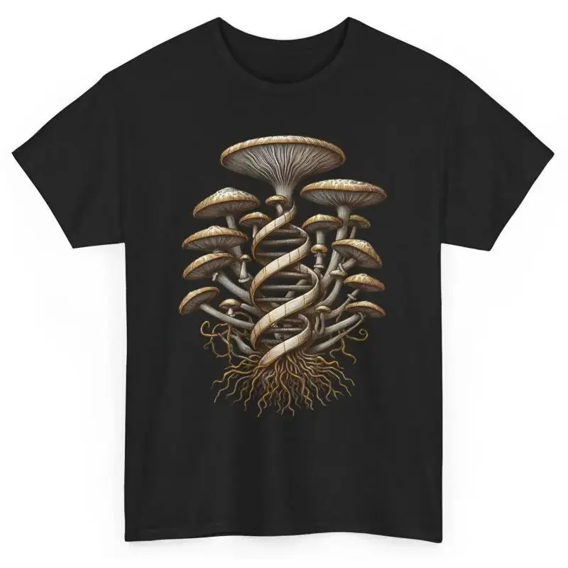 Artistic Cottagecore Mushroom T Shirt Dna Mycology Shroom