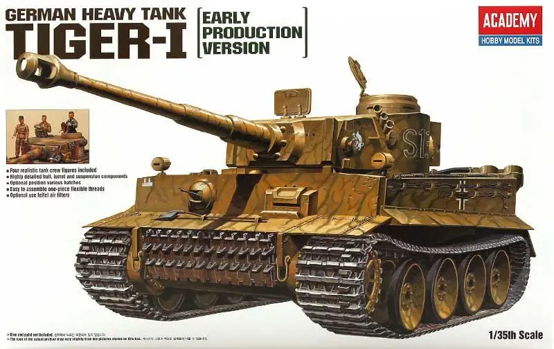 Academy 13264 1/35 TIGER-I GERMAN HEAVY TANK Early Production Version