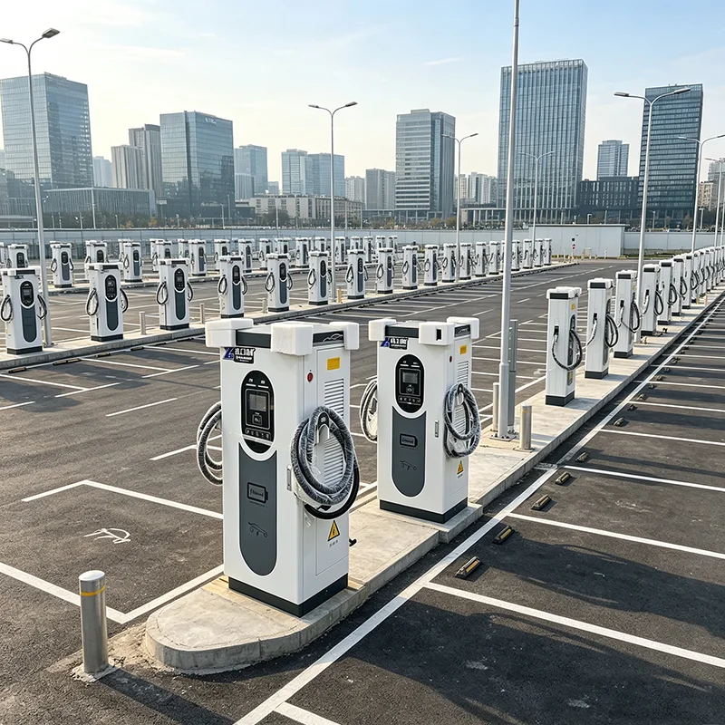 150kW Dual Gun Level 3 DC Fast Charging Station CCS1 & NACS Connector Commercial EV Charging Pile