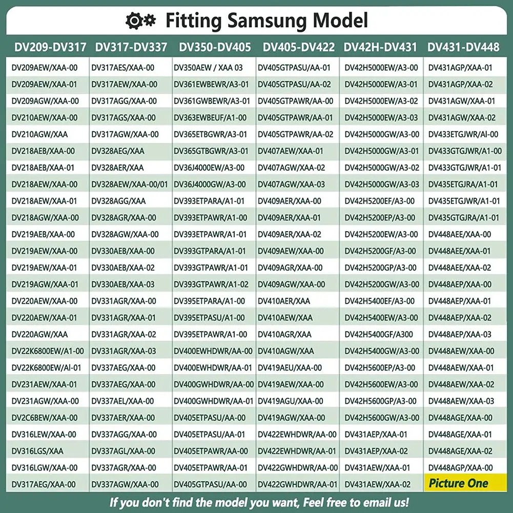 Dryer Repair Kit for Samsung Dryer Includes DC97-16782A Dryer Roller DC93-00634A Idler Pulley 6602-001655 Dryer Belt,