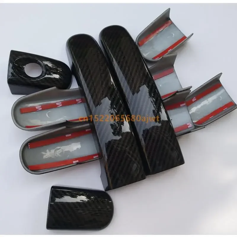 Carbon fiber Car Door Handle Cover Trim for Ford Focus 2 MK2 2005 2006 II for Focus 3 MK3 III 4 MK4 C-Max Kuga Escape Sticker