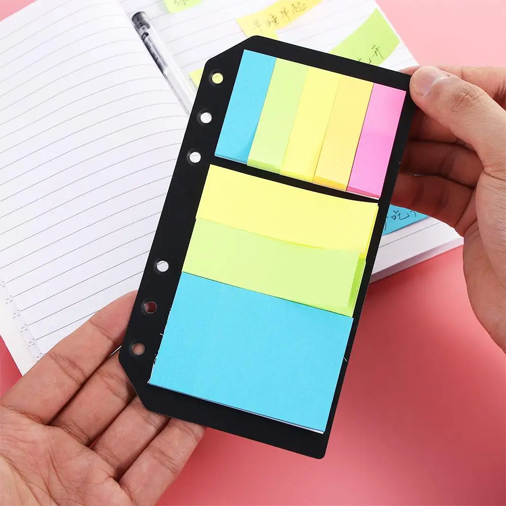 Офисный переплет с 6 отверстиями для блокнотов с вкладышами B5 A5 A6, планировщик липких заметок, блокнот с расписанием, молочная заметка