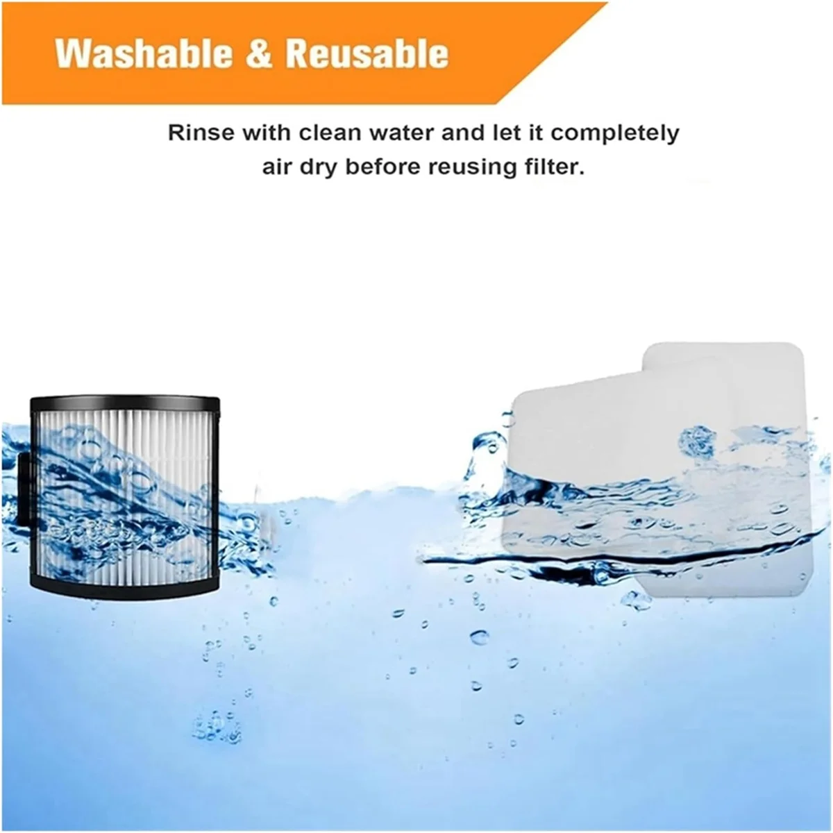 قطع غيار لخراطيش فلتر المكنسة الكهربائية Shark IW3511 Detect Pro اللاسلكية، ملحقات قطنية