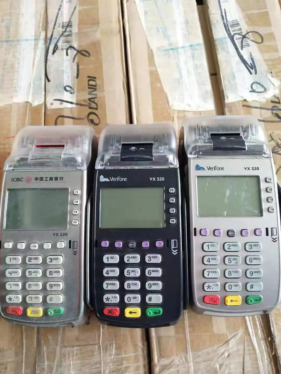 

Used VX520 GPRS Payment Terminal pos machines free shipping Mobile POS Device