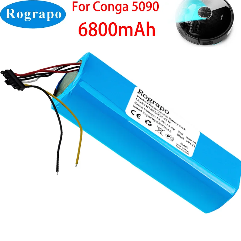 Neue 14,8 V 6800mAh INR18650 MH1-4S2P-300S Roboter Batterie Für Cecotec Conga 5090 5490 Robotic Staubsauger