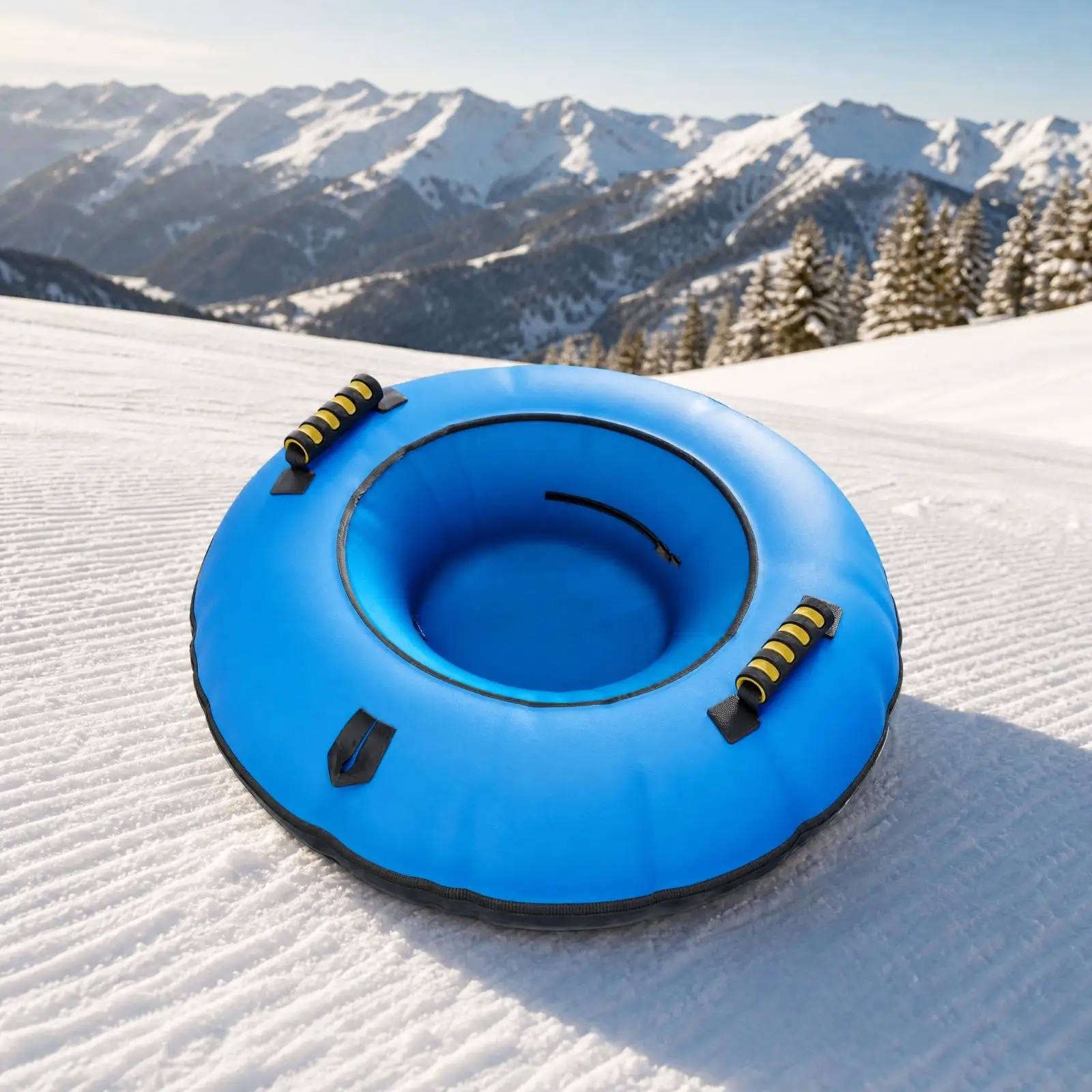 Inflatable Snow Tube Portable Snow Compact Design-Saving Winter Toy for Families, Kids, Family Outings, Seasonal Storage