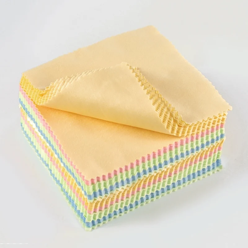 10-100pcs Glasses Clean Cloth Reusable Microfiber Anti-Fog Eyewear Glasses Wipes Cleaning Lens Clothes Fabric Wipes Accessories