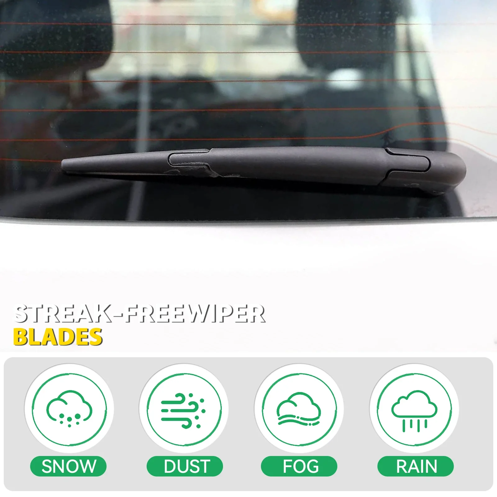 Front & Rear Wiper Blades Set For Peugeot 308 SW Estate T7 2007 - 2013 Windshield Windscreen Window 30"+26"+12" 2