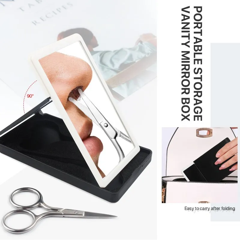 

Premium Manicure Scissors Stainless Steel Cuticle Pedicure Beauty Grooming Kit For Nail Eyebrow Eyelash Dry Skin Curved Blade