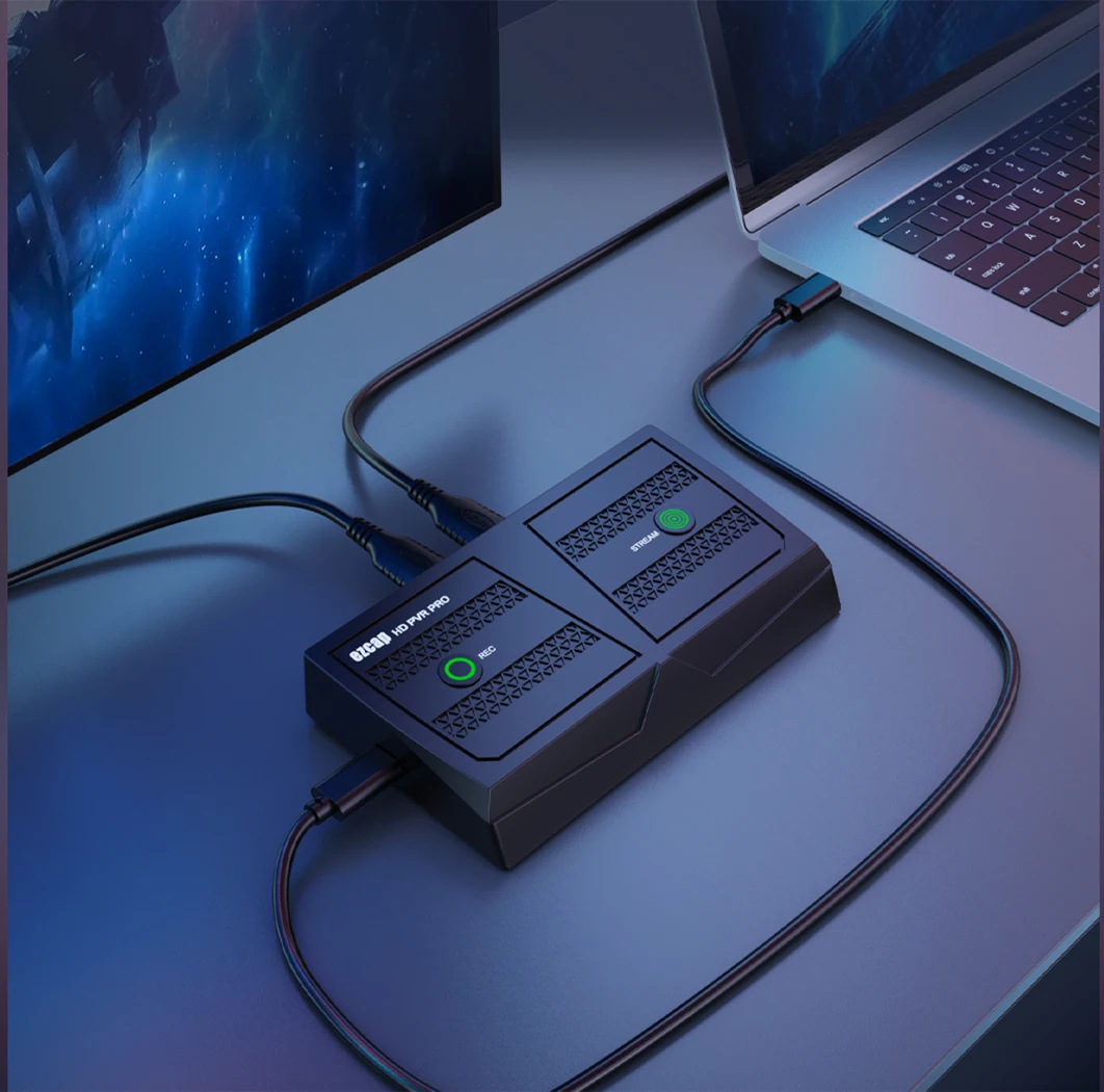 4k 60hz Loop HDMI Video Capture Card To USB Flash Drive U Disk 1080p 60fps Game Video Recorder PC Live Streaming Mic in Line Out