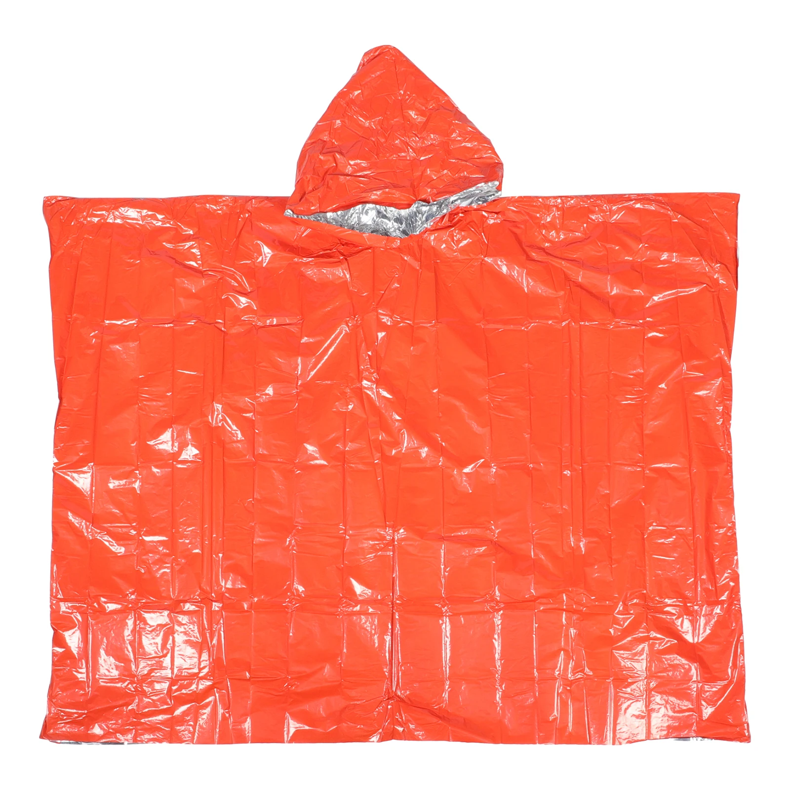 

Rain Jacket Poncho Adult Waterproof Polyester Film Reusable Emergency Relief Camping Hiking Survival Blanket Portable