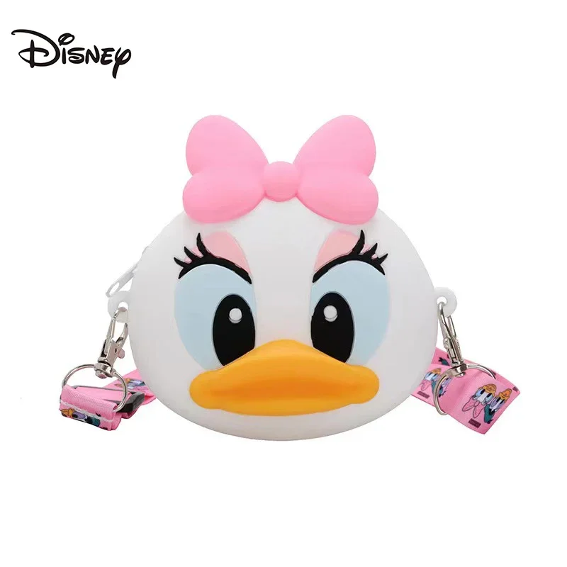 

Kawaii Disney Shoulder Bag anime Mickey Minnie Donald Duck Cartoon Mini Coin Purse Silica Gel Shoulder Bag Girls Birthday Gifts