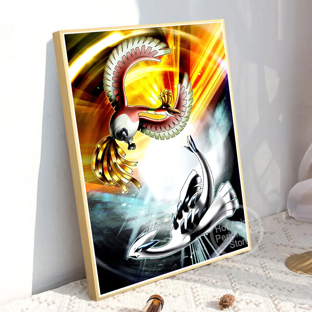 Anime Peripheral Poster Dragon Battle Canvas Painting Wall Prints Art Domineering Decorative Picture for Room Cartoon Decor Gift