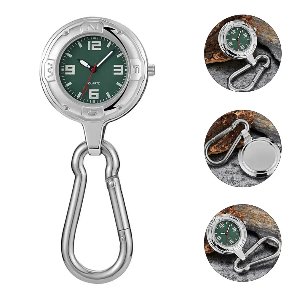 

1 шт. унисекс-часы с крючком, портативные повседневные часы для любителей активного отдыха, строителей, стильный изысканный дизайн
