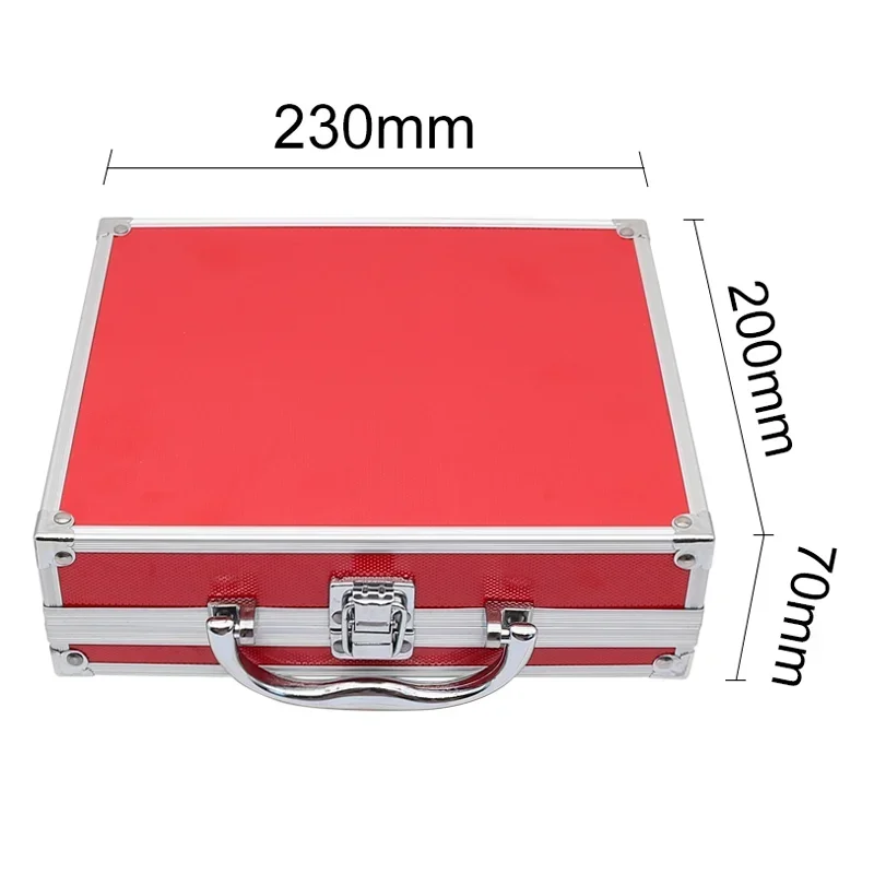 Dental Loupe Binocular LED Light Headlight Portable Aluminum Instrument Storage Case Rganizer Suitcase with Sponge Lining