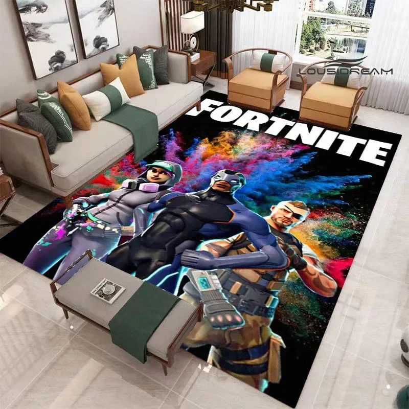 3D Cartoon F-Fortnites printed Carpet Non-slip carpet Yoga mat carpets for living room area rug Home bedroom decor birthday gift