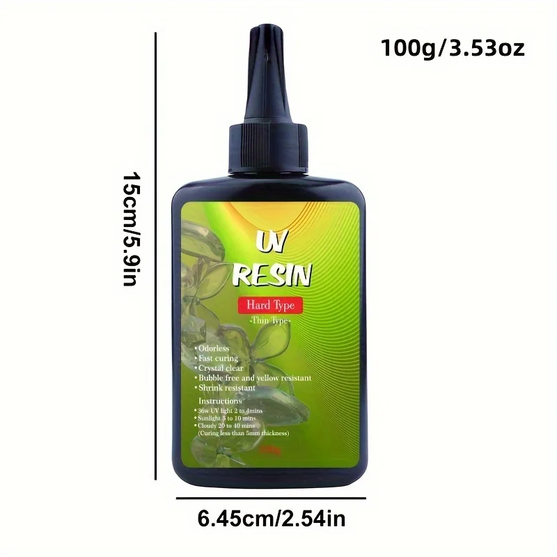 100g/200g/300g UV Resin – Suitable for jewelry making, handmade DIY crafts and resin DIY products.