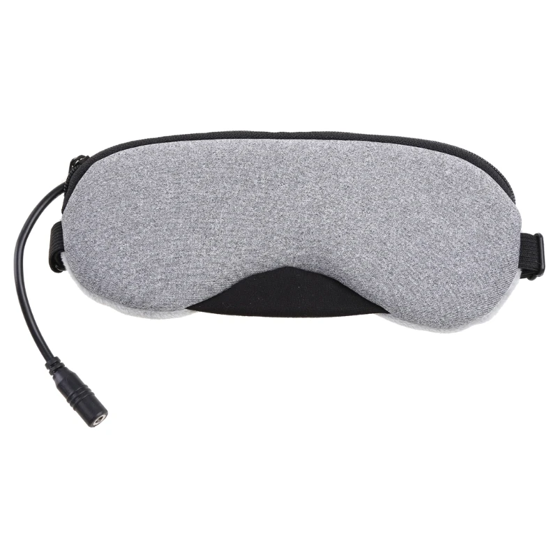 Electric Heated Eye Mask for Sleeping USB Warm Steam Dry Eyes Masks 4 Levels Heating Temperature for Time Setting for Women Men