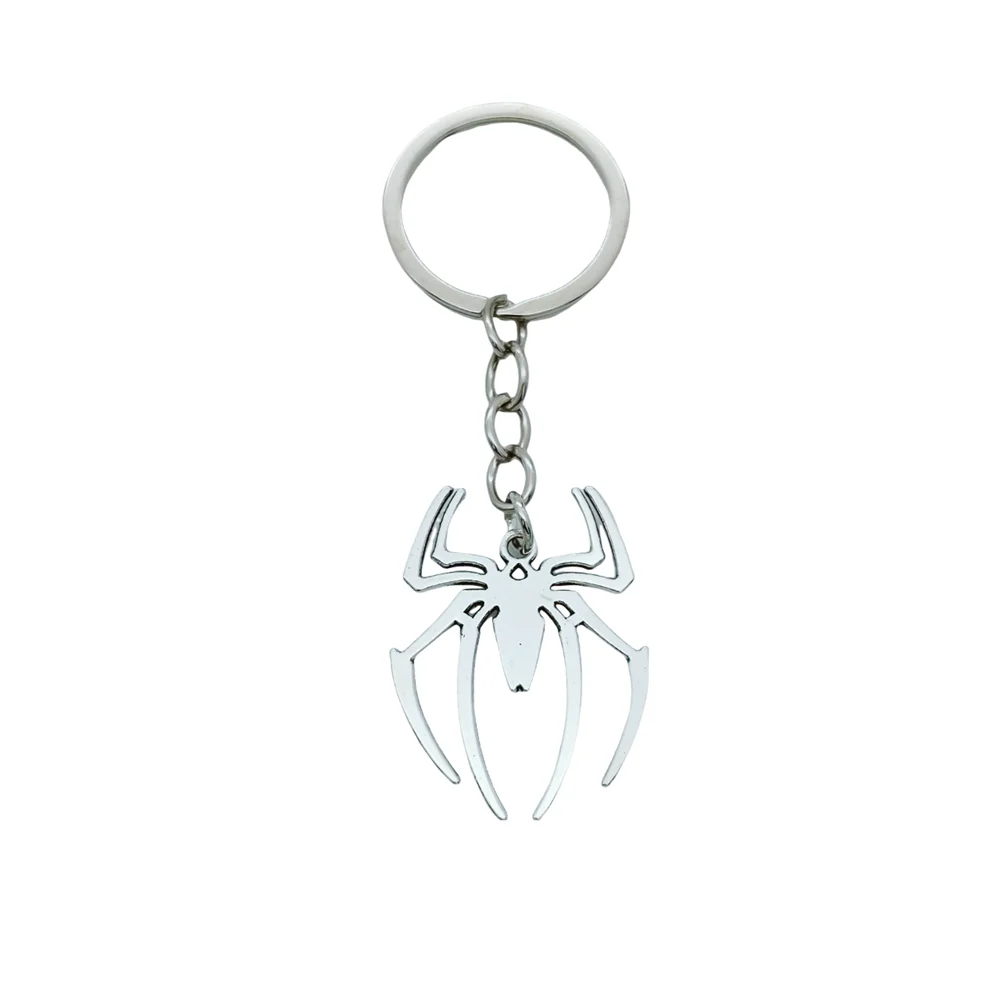 Porte-clés araignée pendentif en métal, sac à dos amusant et à la mode pour voiture, bijoux décoratifs pour hommes et femmes, cadeaux à la mode