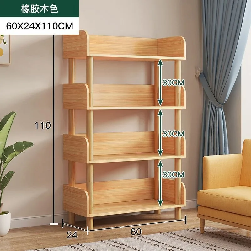 For Simple Bookshelf Floor-to-ceiling Storage Living Room Home Cabinet Storage Multi-layer Storage Book Reading Rack