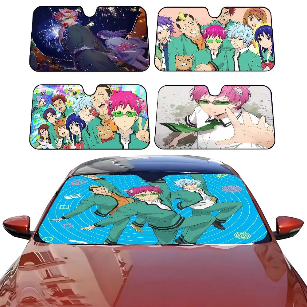

Anime he D-Disastrous Life of S-Saiki K Car SunShade Parasol Car Windshield Sun Shade UV Protection and Interior Cooler