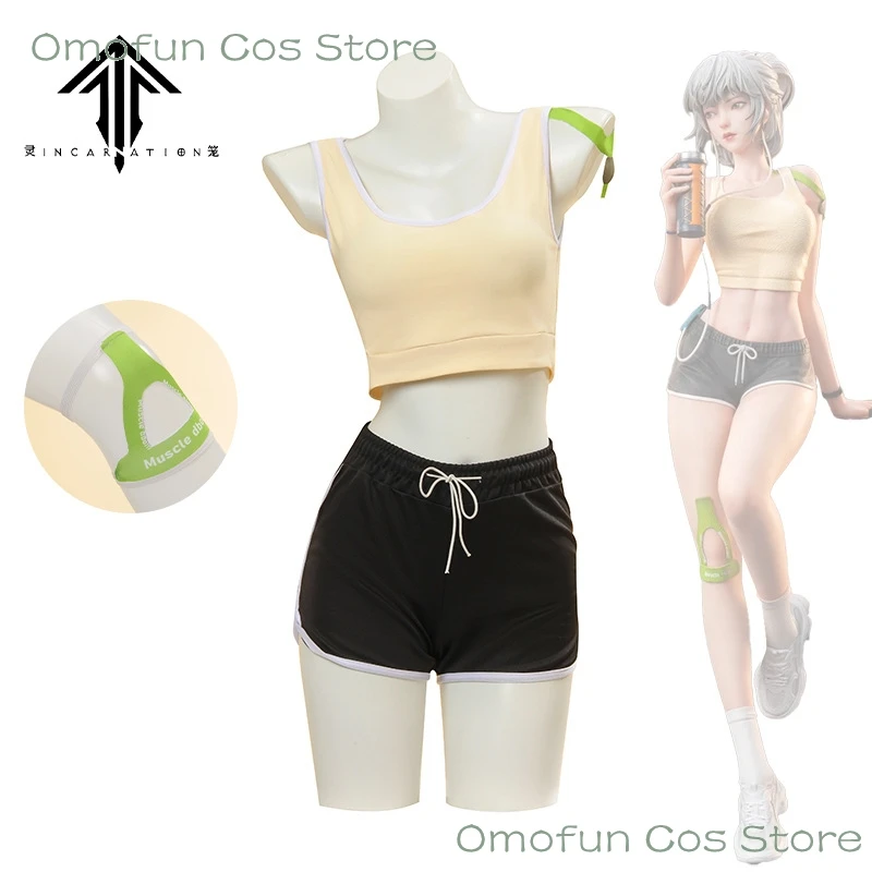

Bai Yuekui Linglong: Incarnation Ling Cage Anime Women Cosplay Costume Daily Suit Halloween Party Clothes wig Sportswear