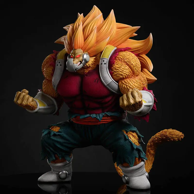 31cm Anime Dragon Ball Z Saiyan Cumber Golden Great Ape Series Action Figures With Removable Mask Statue Periphery Ornament Gift - view 2