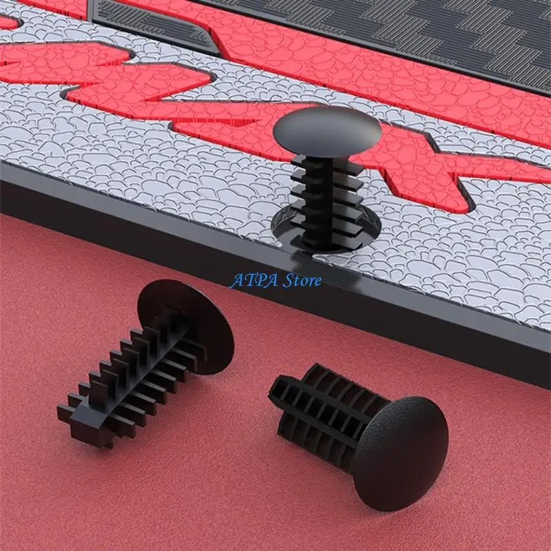 

U13C Antislip Foot Pedal Covers Motorbike Not Skid Rubber Mat for Xmax300 2020-2024 Quick Installation Support