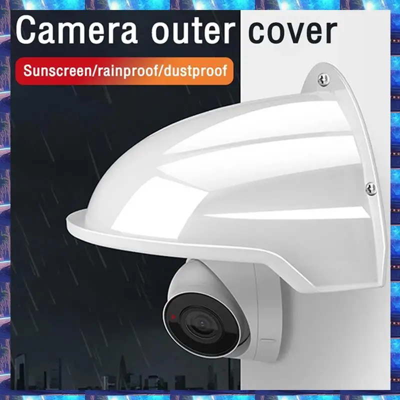 

2025 Protective Cover Shield Wall Waterproof Rainproof Cover Outdoor Camera Protection Box Security Camera Outer Cover-A Durable