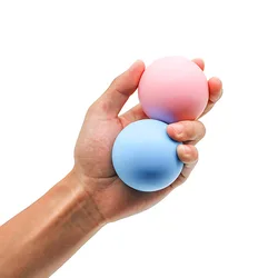 Silicone Fascia Massage Ball 63mm Muscle Roller for Deep Tissue Relief Feet Back, Legs Yoga Pilates Gym Home Exercise Equipment