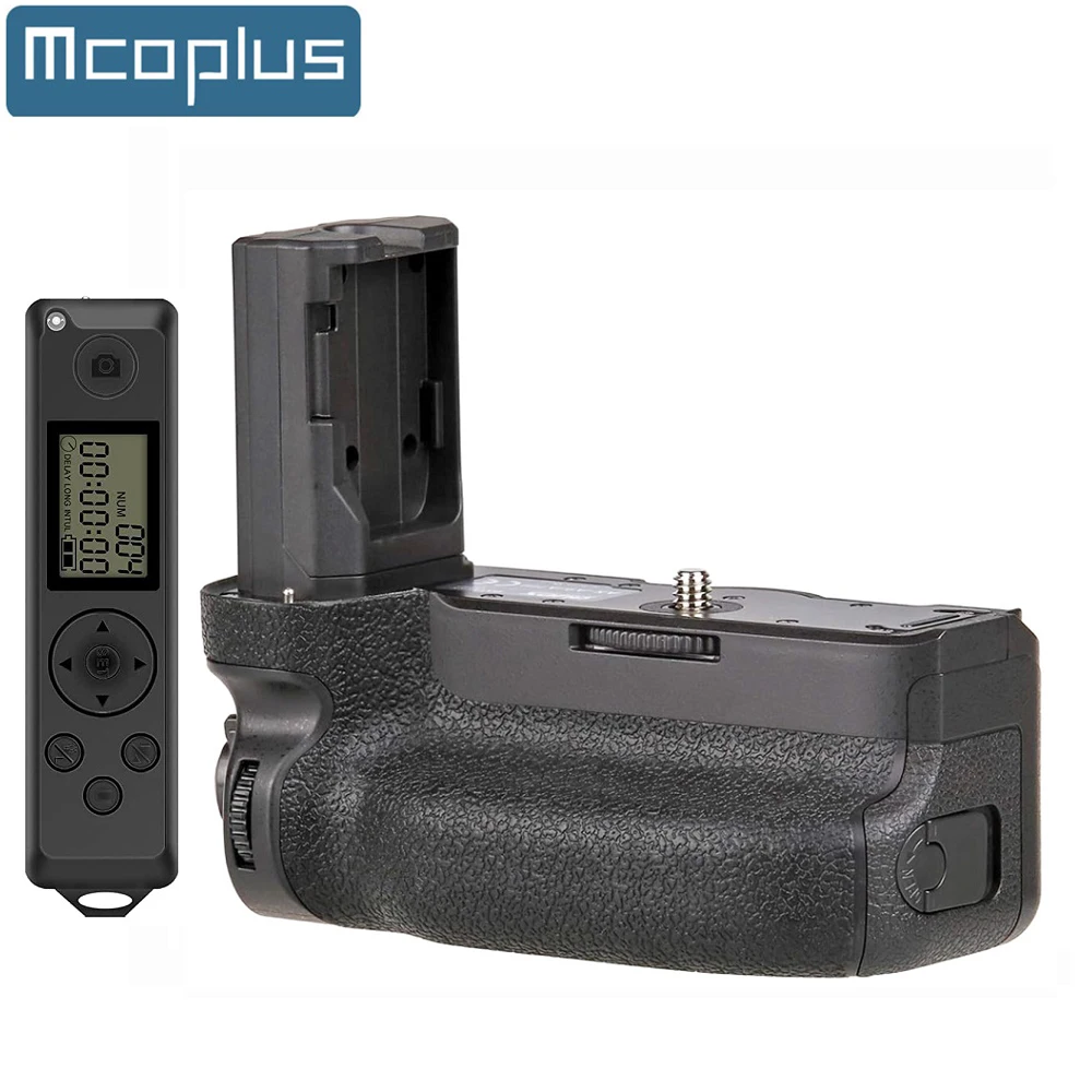 

Вертикальная аккумуляторная ручка Mcoplus BG-A9 Pro для камеры Sony A9 A7III A7RIII в качестве VG-C3EM VGC3EM с пультом дистанционного управления 2,4G