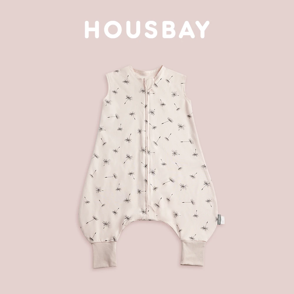 Sleeping Bags For Children Aged 1 To 6 Breathable 100% Cotton Summer Fresh Sketch Design Baby One-Piece Suit Baby Beding