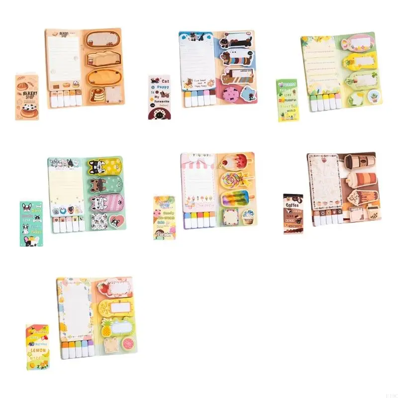 

Забавные клейкие заметки и блокноты с подкладкой. Мультяшная клейкая бумага для заметок. Блокнот для ежедневных журналов, и