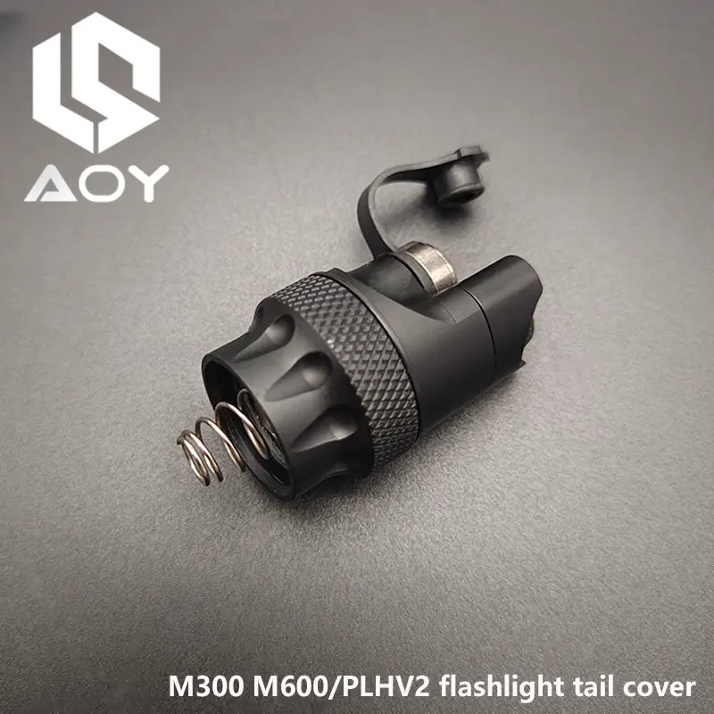 Tailcap Airsoft M600 M300 Flashlight Switch Accessories Scout Light  Weaponlight Switch for Surefire PLH-V2 TAILCAP REAR CAP