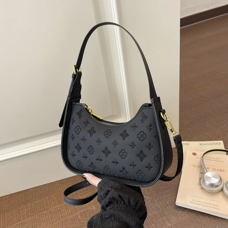 

2026 new vintage crossbody bag for women with embossed high-end feel, single shoulder handbag for women