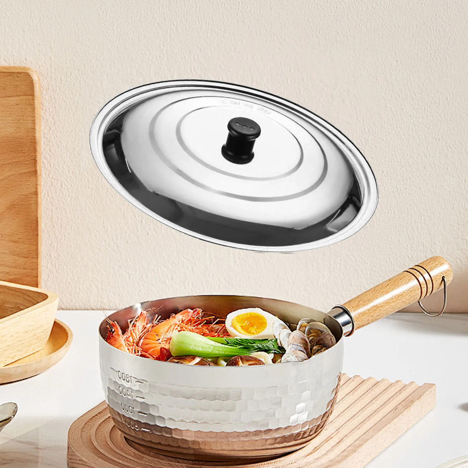 

11 Inch Stainless Steel Pan Cover Omelet & Frying Pan Lid Heat Replacement Cookware Cover Large Cookie Sheet