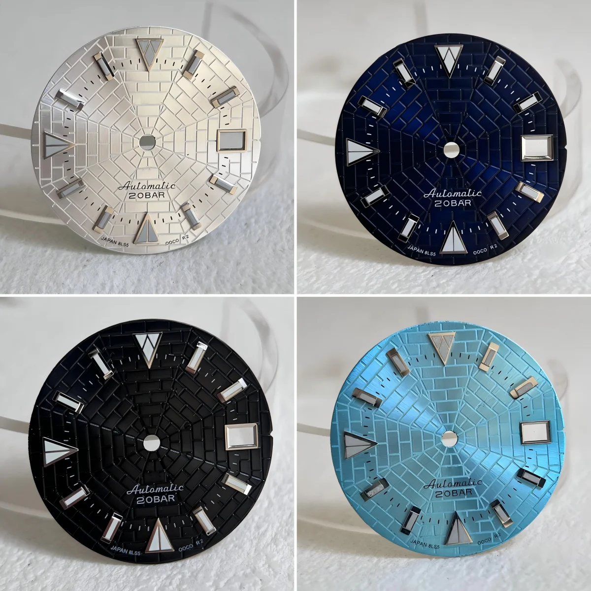 31mm S Logo NH35 NH36 Dial Spider Groove 4 Colors Single Date Aftermarket Upgrade Watch Parts
