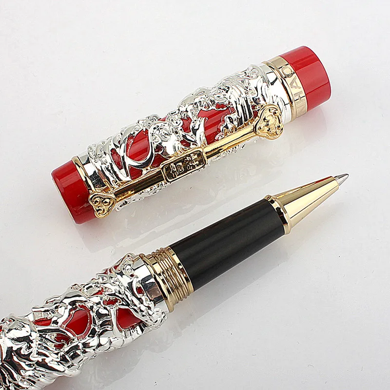 Luxury Business Office Jinhao Dragon Phoenix Metal Ballpoint Pens Student Writing School Rollerball Pen Stationery Supplies