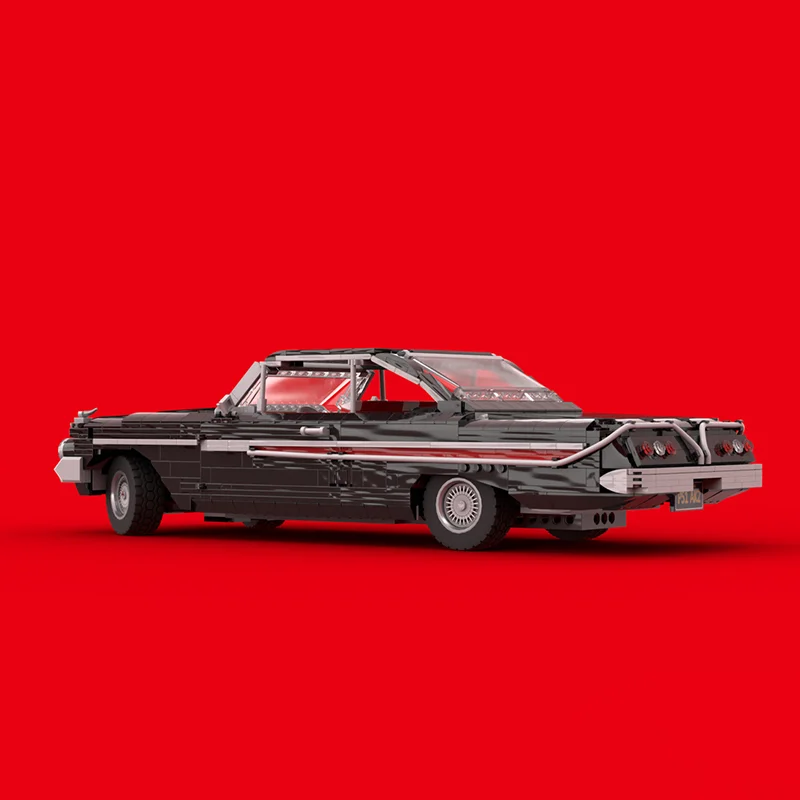 Moc Bouwstenen Modulair 1961, Impala Kampioen Snelheid Auto's Model Technologie Modulaire Super Auto Blokken Kerst Set DIY Speelgoed Cadeau