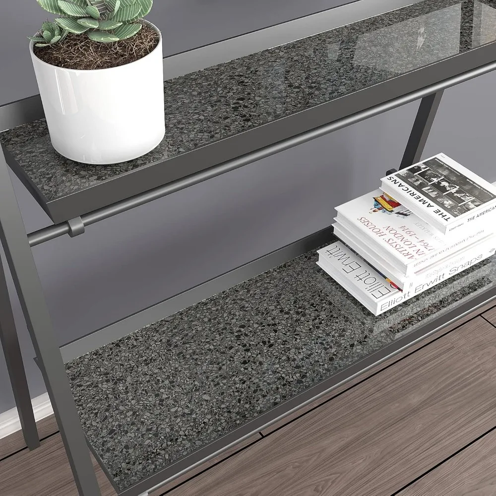 غطاء كونترتوب من الجرانيت الداكن قابل للتقشير واللصق مقاوم للماء، بعرض 354 × 32، ورق اتصال بمظهر رخامي لعدادات المطبخ