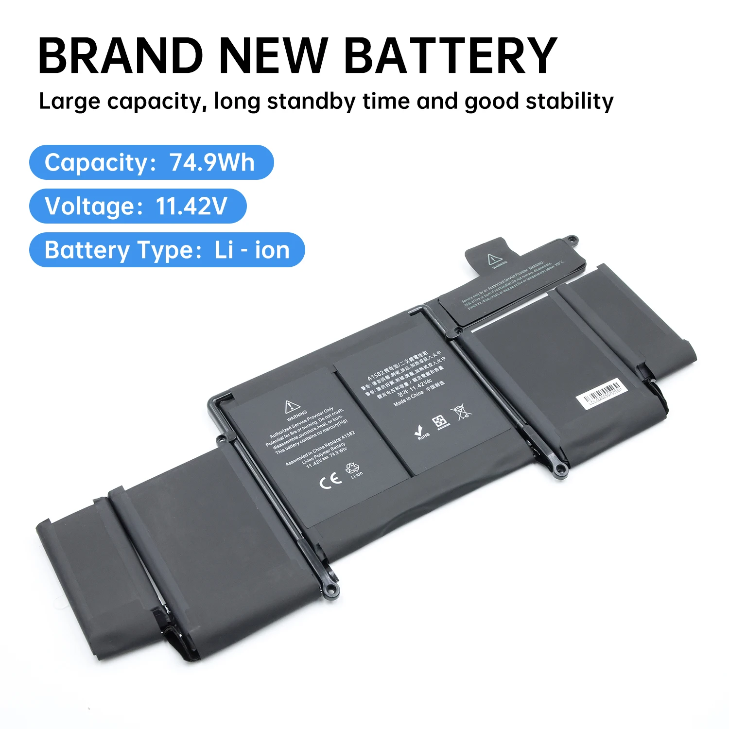 A1582 A1493 Laptop Battery For Apple MacBook Pro 13