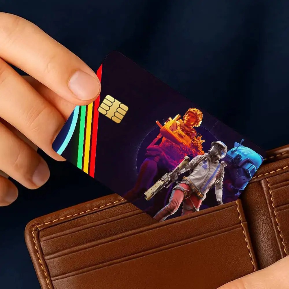 Game A-Arc Raiders Credit Card for Bank Debit Decorative Protection 4PCS Anti-scratch Waterproof Stickers Bus Subway Library