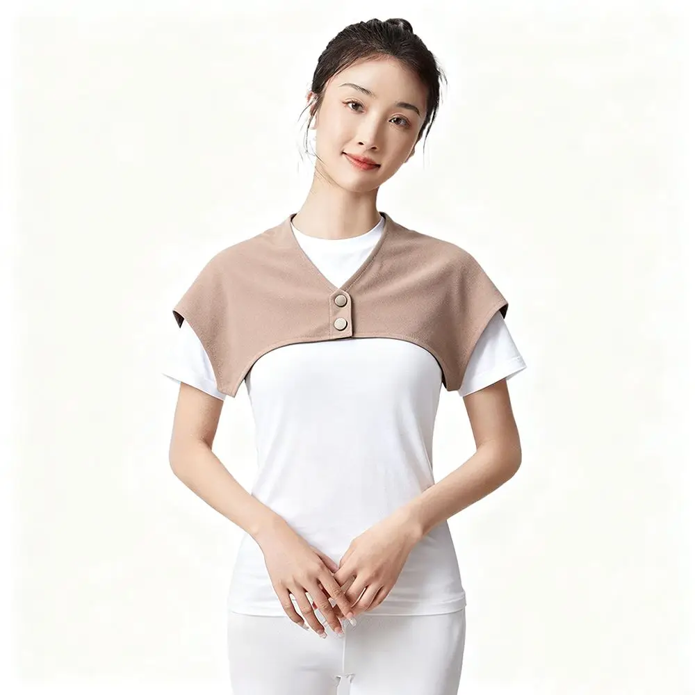 

Новая теплая грелка для плеч, мягкая невидимая теплая поддерживающая подушечка для плеч, компрессионная многофункциональная шаль для плеч, четыре сезона