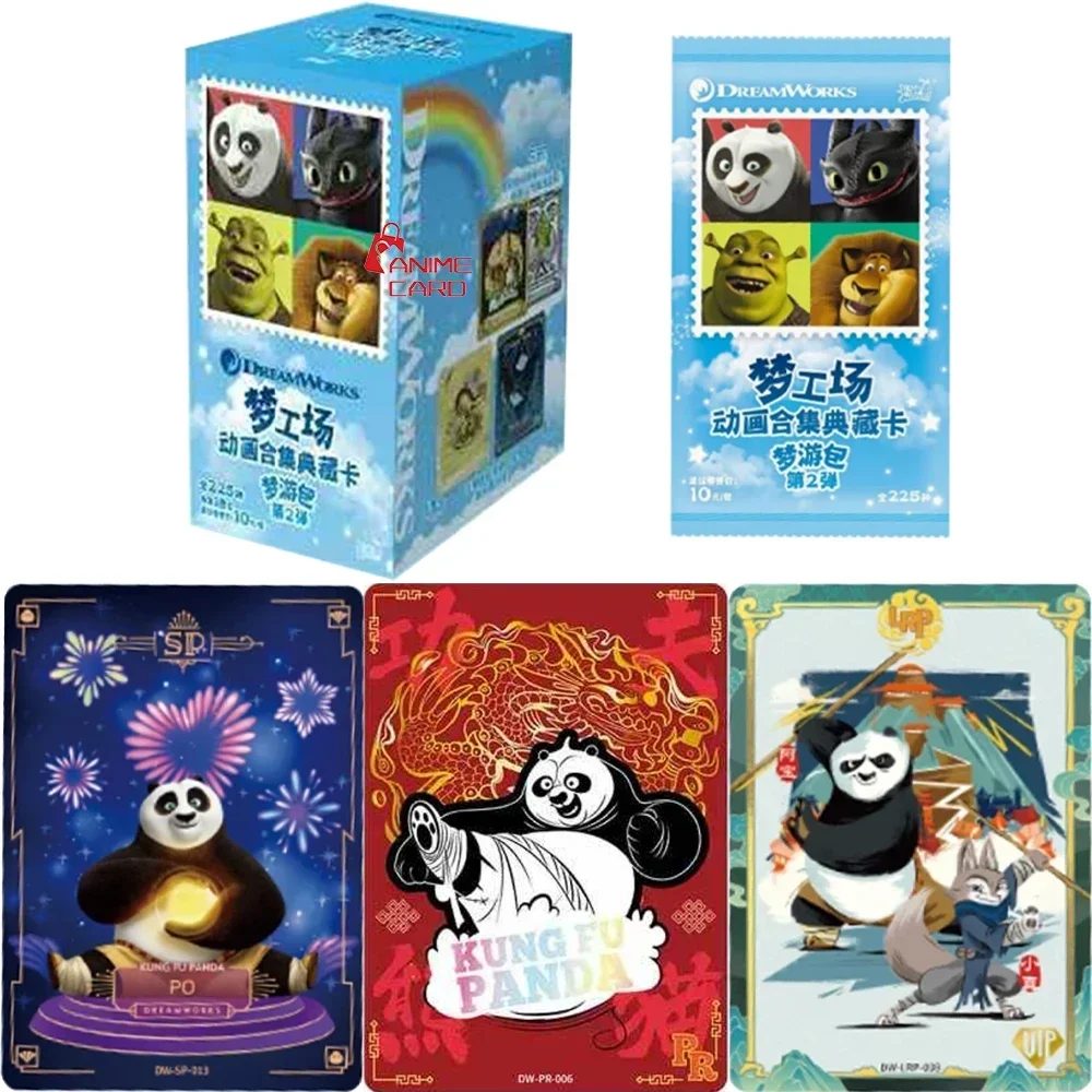 جديد KAYOU حقيقية DreamWorks بطاقة النوم المشي حزمة الذهب الفضة SE بطاقة الكونغ فو الباندا فيلم التلفزيون أنيمي جمع بطاقة اللعب الهدايا