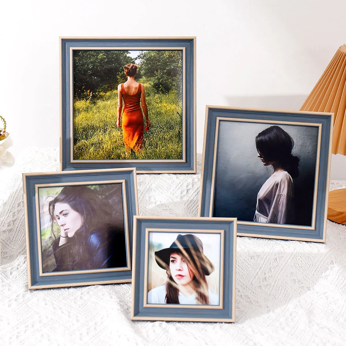 Square Photo Frame Modern Home Decor Plexiglass Photo Display Frame Plastic Photo Frame