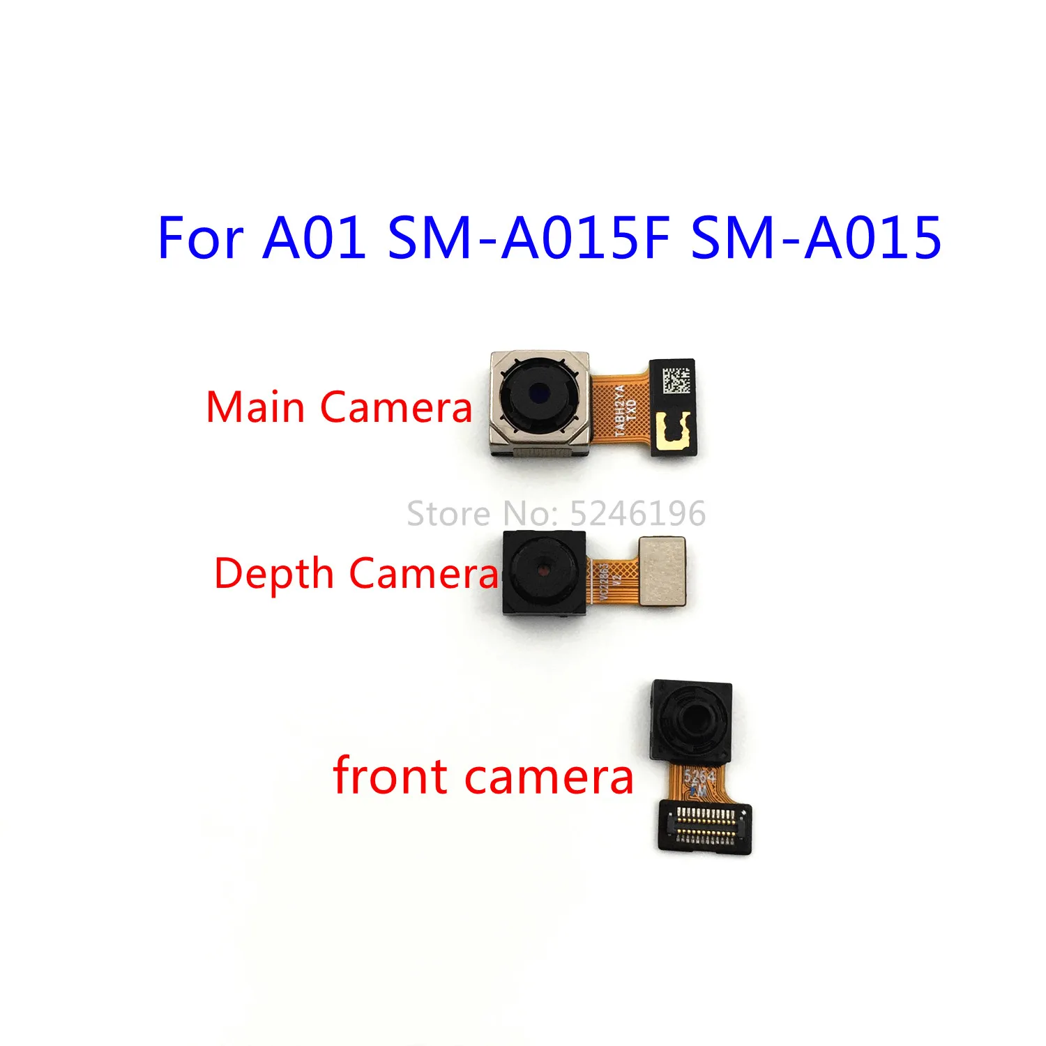 

1pcs Back big Main Rear Camera front camera Module For Samsung Galaxy A01 SM-A015F SM-A015U SM-A015 Replace Part.