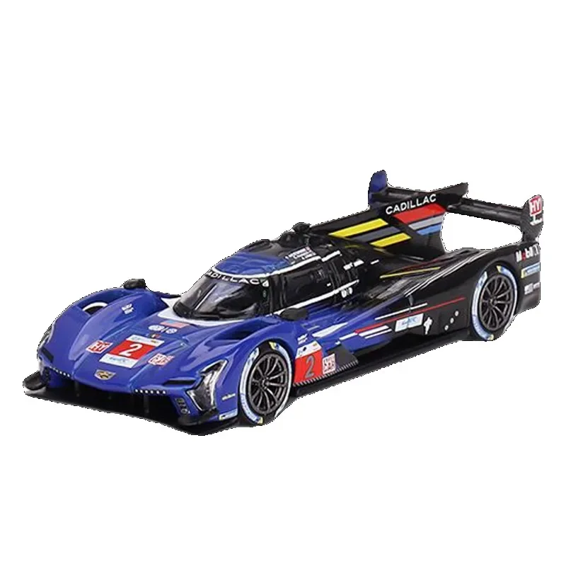 1:64 Cadillac V-SeriesR Le Mans modello di auto in lega da corsa, collezione per bambini di giocattoli decorativi, regali di festa per bambini.