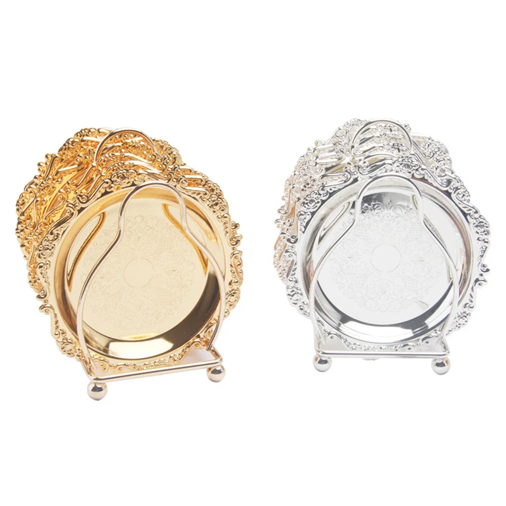 

6Pcs Cake Plates Mini Dessert Tableware Elegant Fruit Dish Snack Tray for Wedding Birthday Home Party Decoration