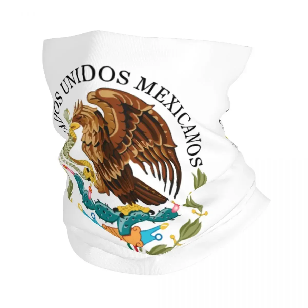 Coat Of Arms Of Mexico Bandana Neck Warmer Women Men Winter Ski Hiking Scarf Gaiter Mexican Flag Seal Face Cover